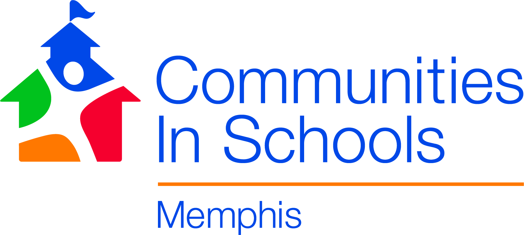 Logo for "COMMUNITIES IN SCHOOLS OF MEMPHIS"