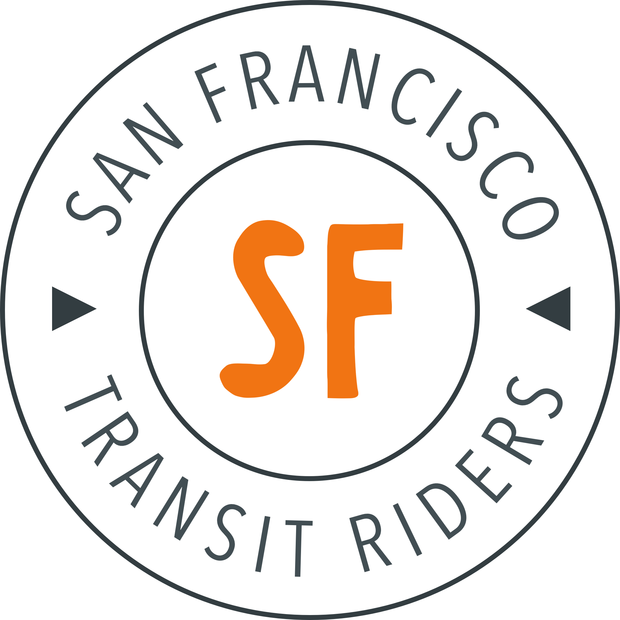Logo for "San Francisco Transit Riders"