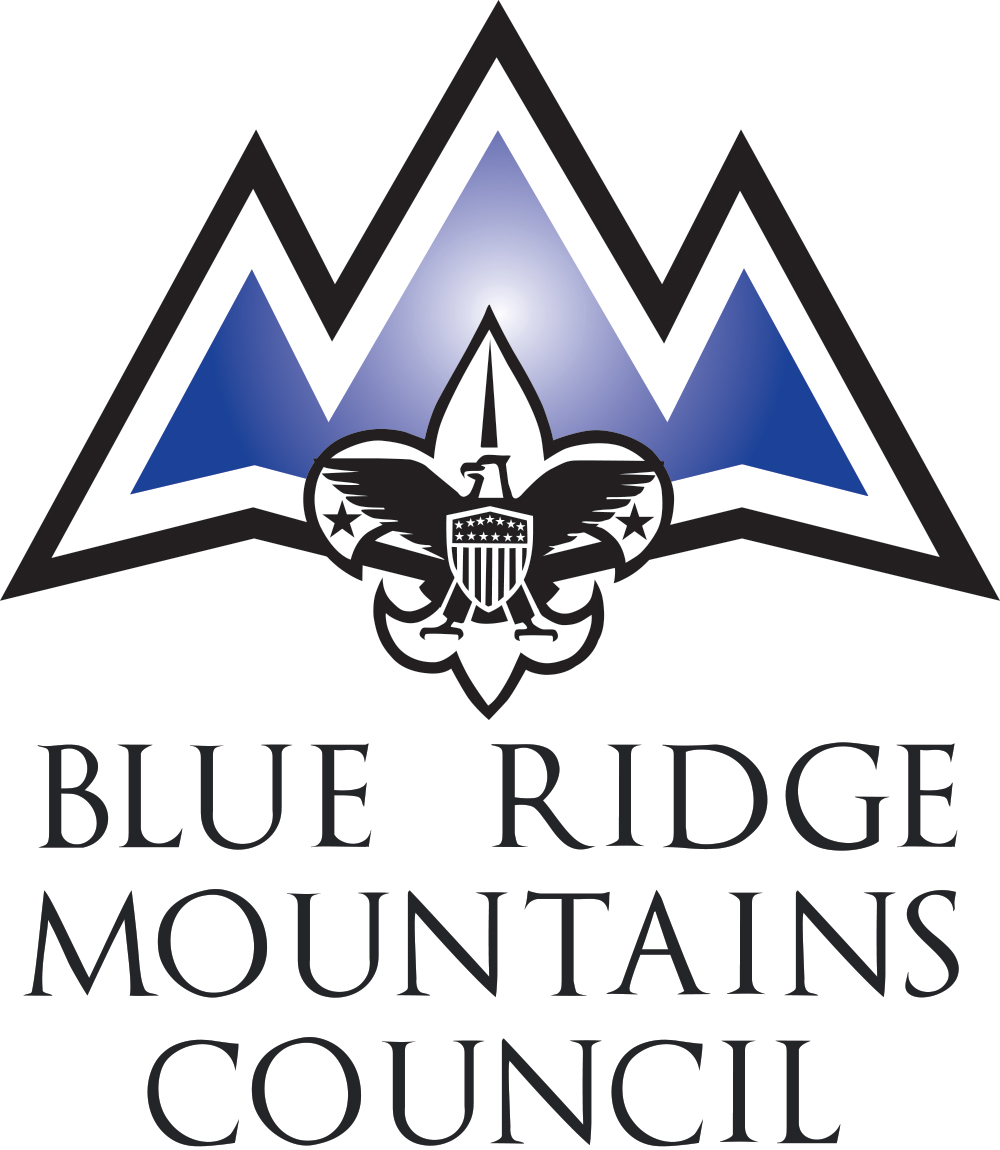 Logo for "BOY SCOUTS OF AMERICABLUE RIDGE MOUNTAINS COUNCIL"