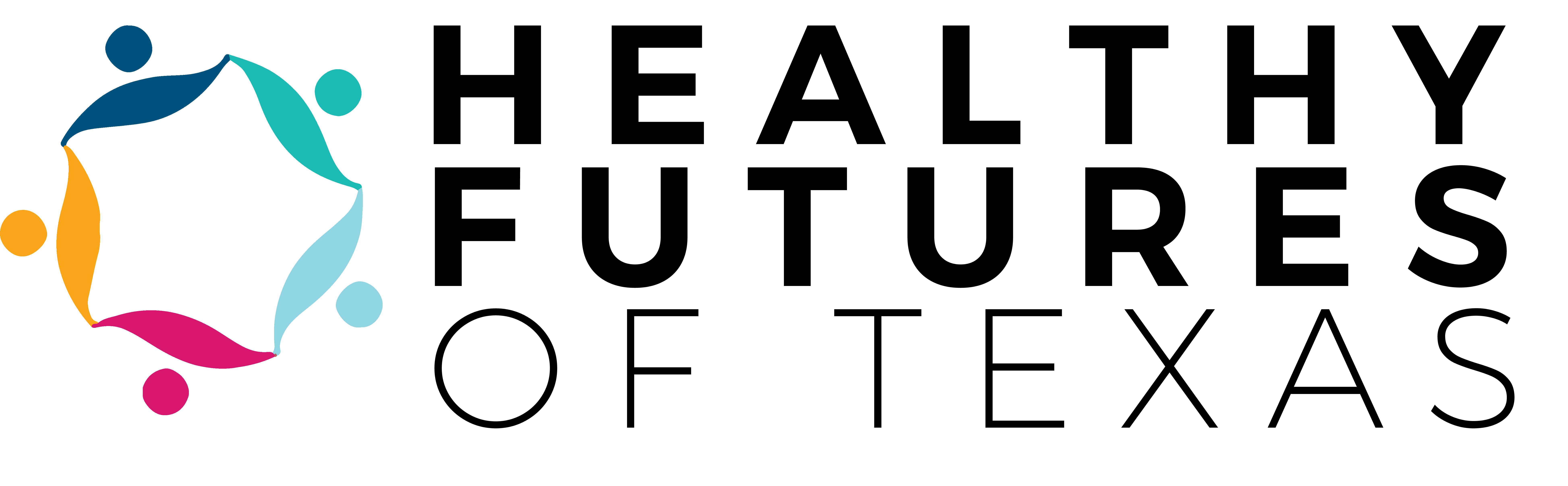 Logo for "HEALTHY FUTURES OF TEXAS"