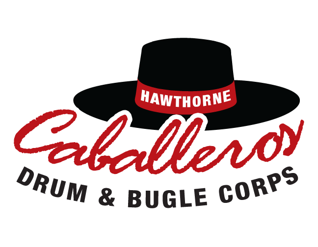 Logo for "HAWTHORNE CABALLEROS DRUM & BUGLE CORPS"
