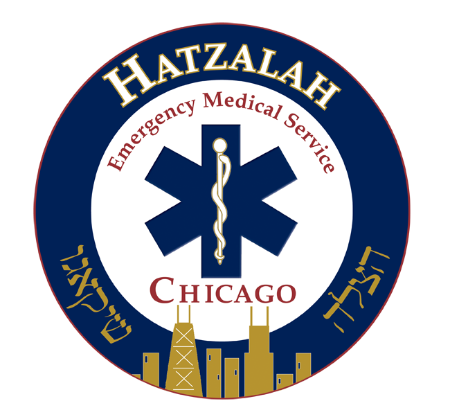 Logo for "HATZALAH CHICAGO"