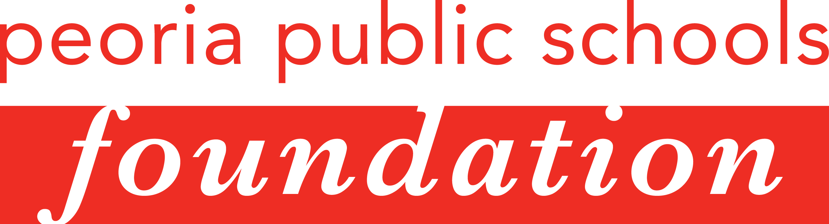 Logo for "PEORIA PUBLIC SCHOOLS FOUNDATION"