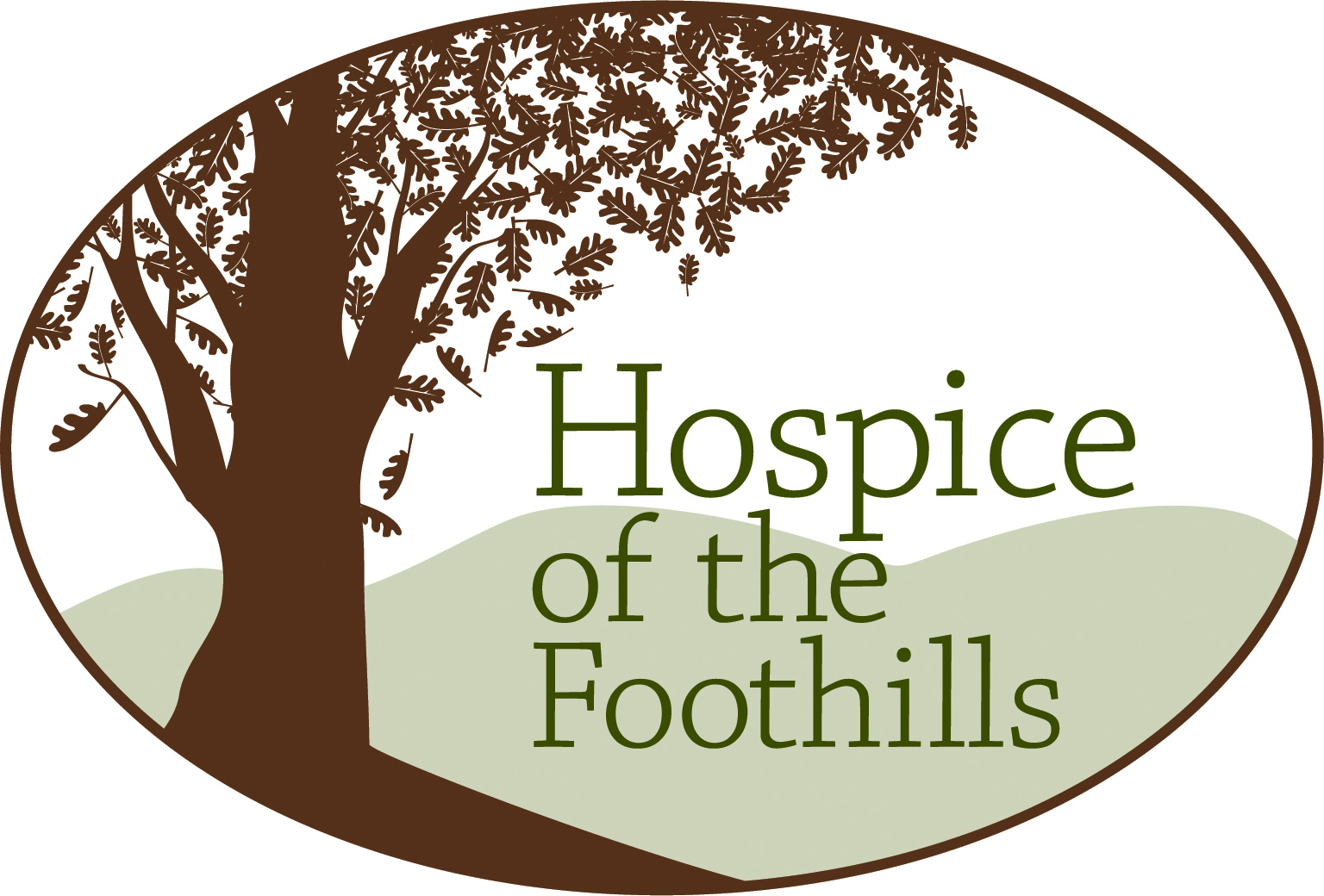 Logo for "Hospice of the Foothills"