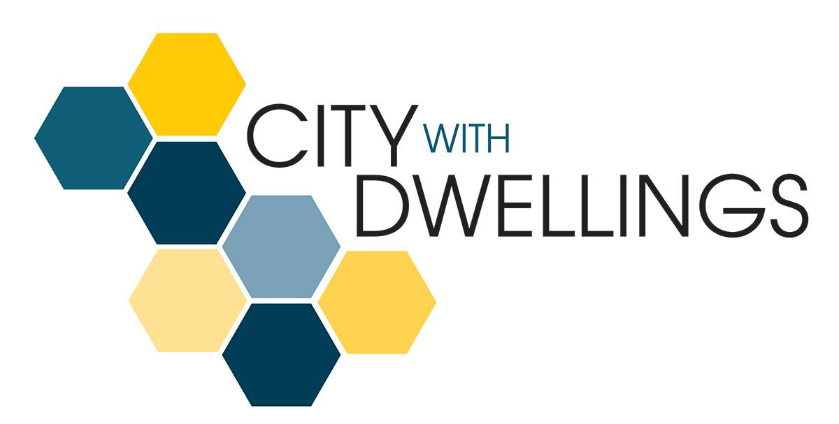 Logo for "CITY WITH DWELLINGS COMMUNITY FIRST INITIATIVE"