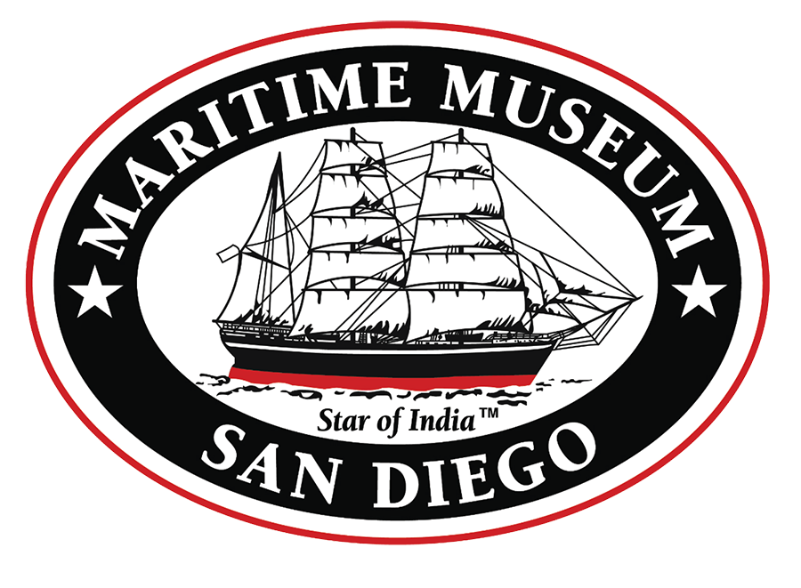 Logo for "Maritime Museum Association of San Diego"