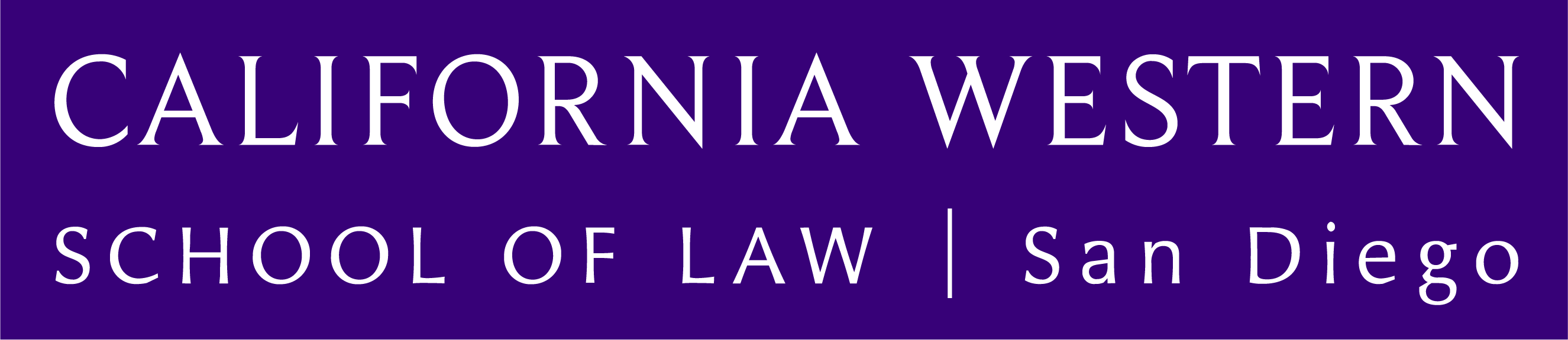 Logo for "CALIFORNIA WESTERN SCHOOL OF LAW"