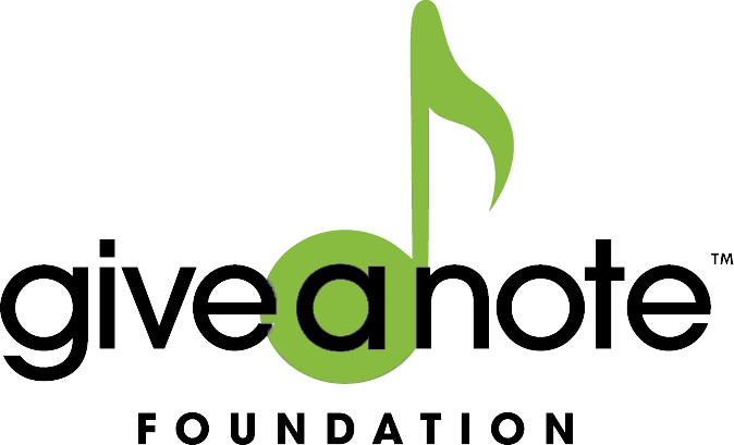 Logo for "GIVE A NOTE FOUNDATION INC"