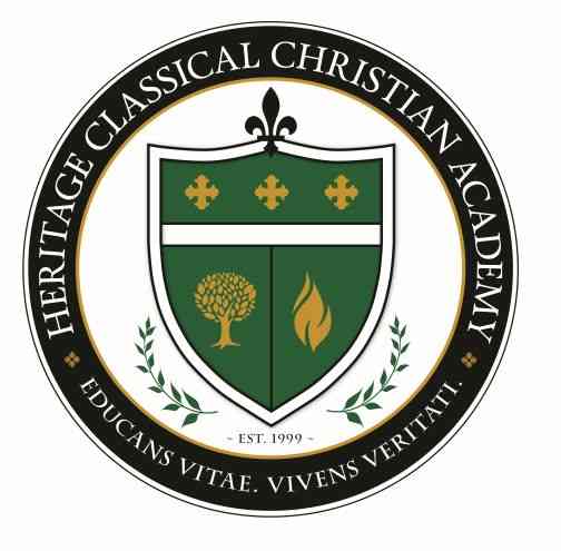 Logo for "HERITAGE CLASSICAL CHRISTIAN ACADEMY"