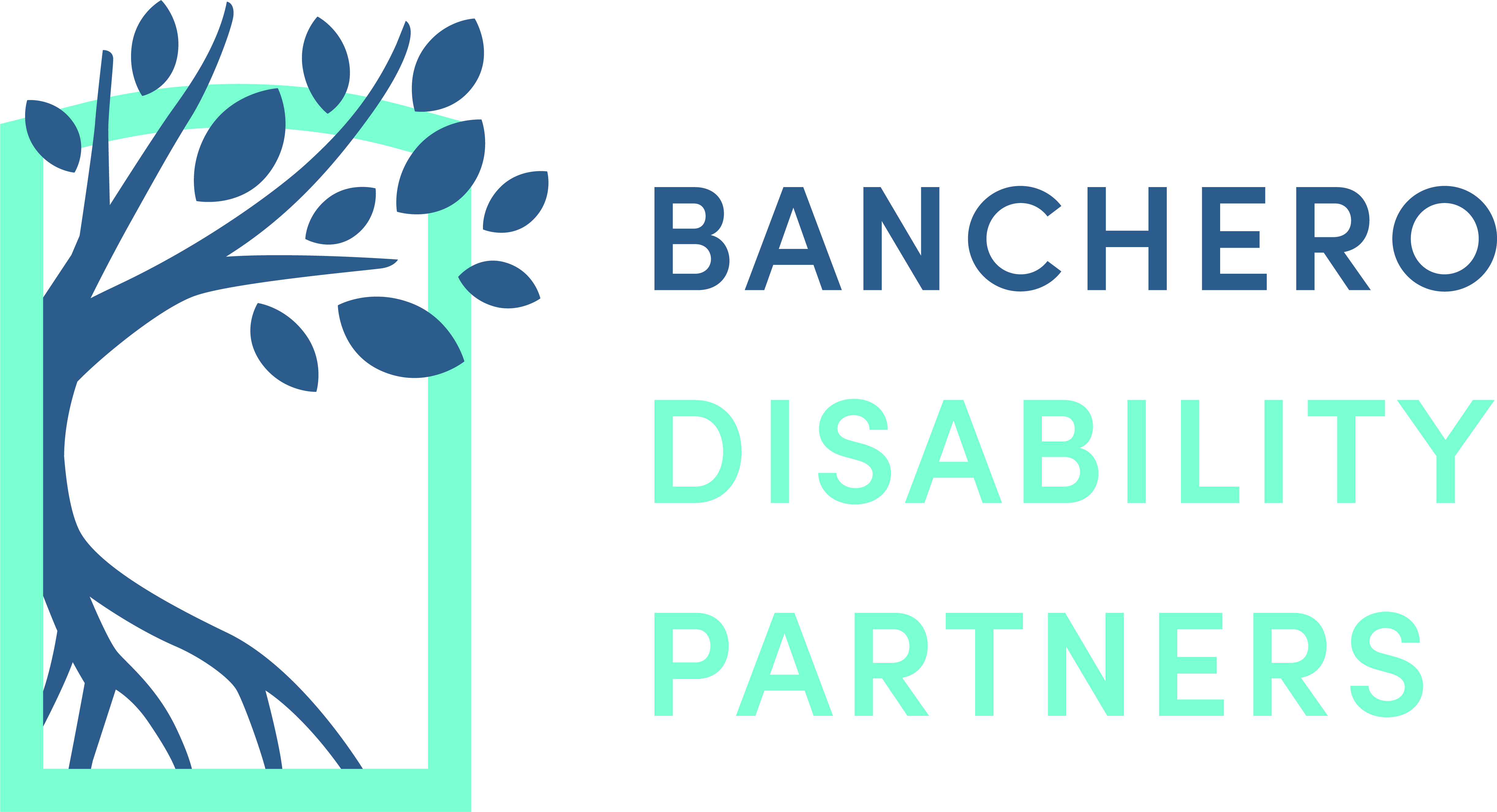 Logo for "BANCHERO DISABILITY PARTNERS"