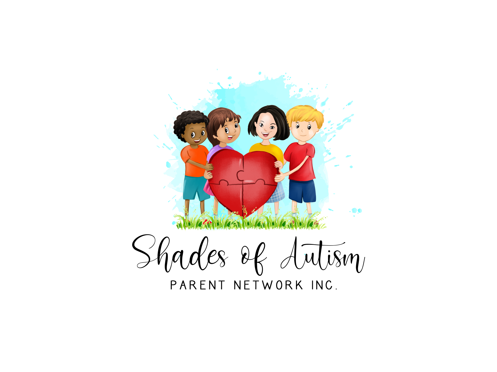 Logo for "SHADES OF AUTISM PARENT NETWORK"
