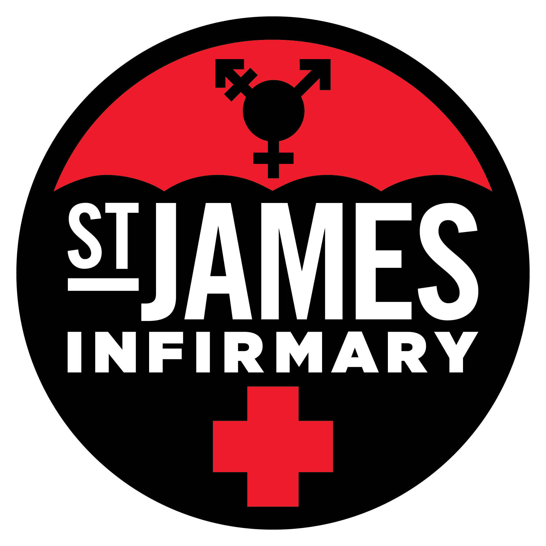 Logo for "ST JAMES INFIRMARY"