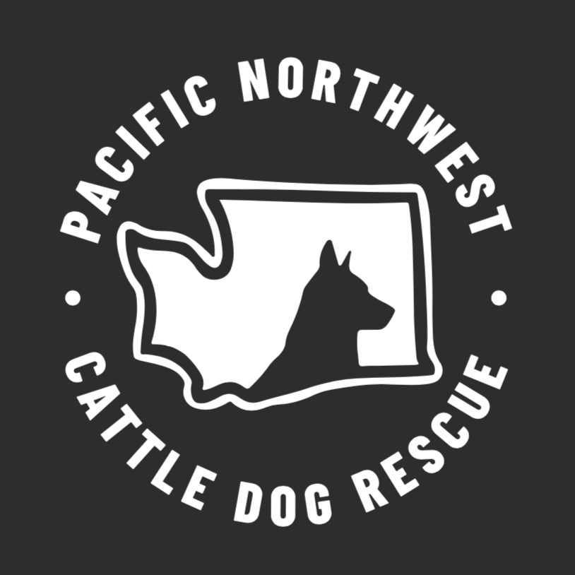 Logo for "Pacific Northwest Cattle Dog Rescue"