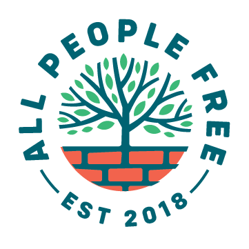 Logo for "ALL PEOPLE FREE"