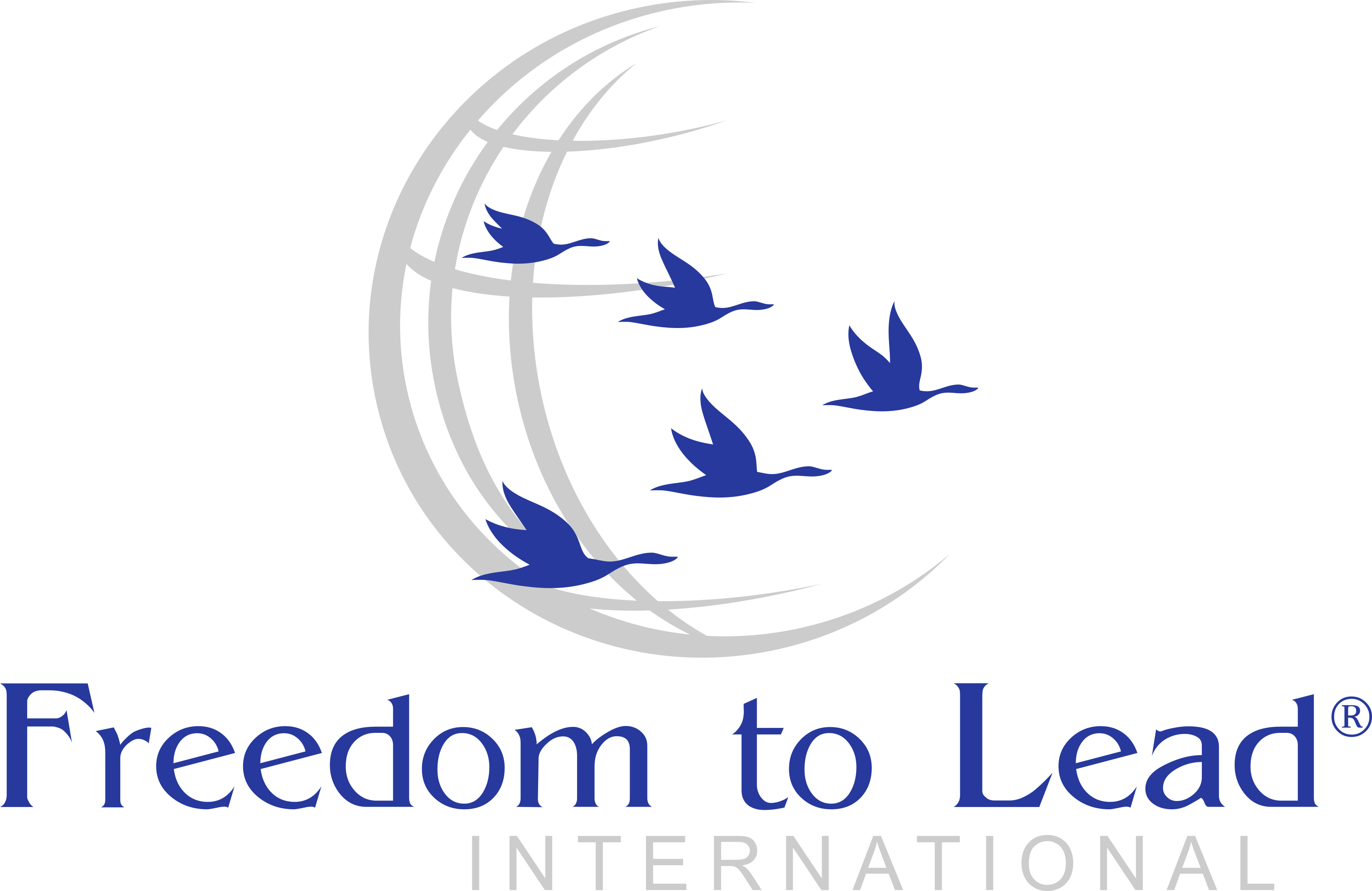 Logo for "FREEDOM TO LEAD INTERNATIONAL"