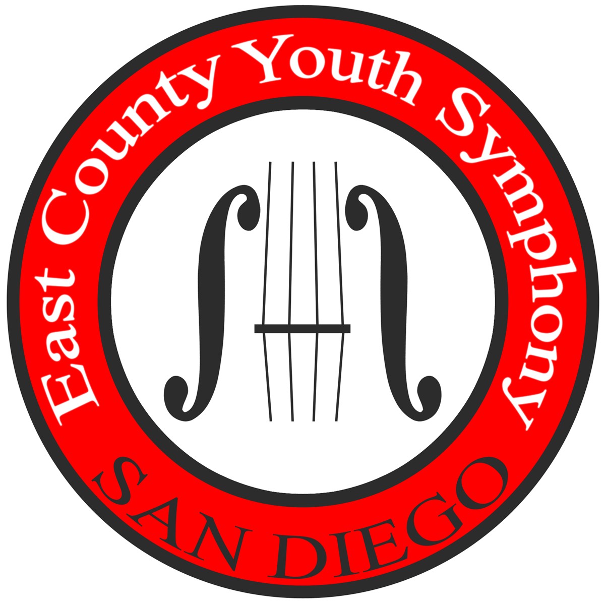 Logo for "EAST COUNTY YOUTH SYMPHONY"
