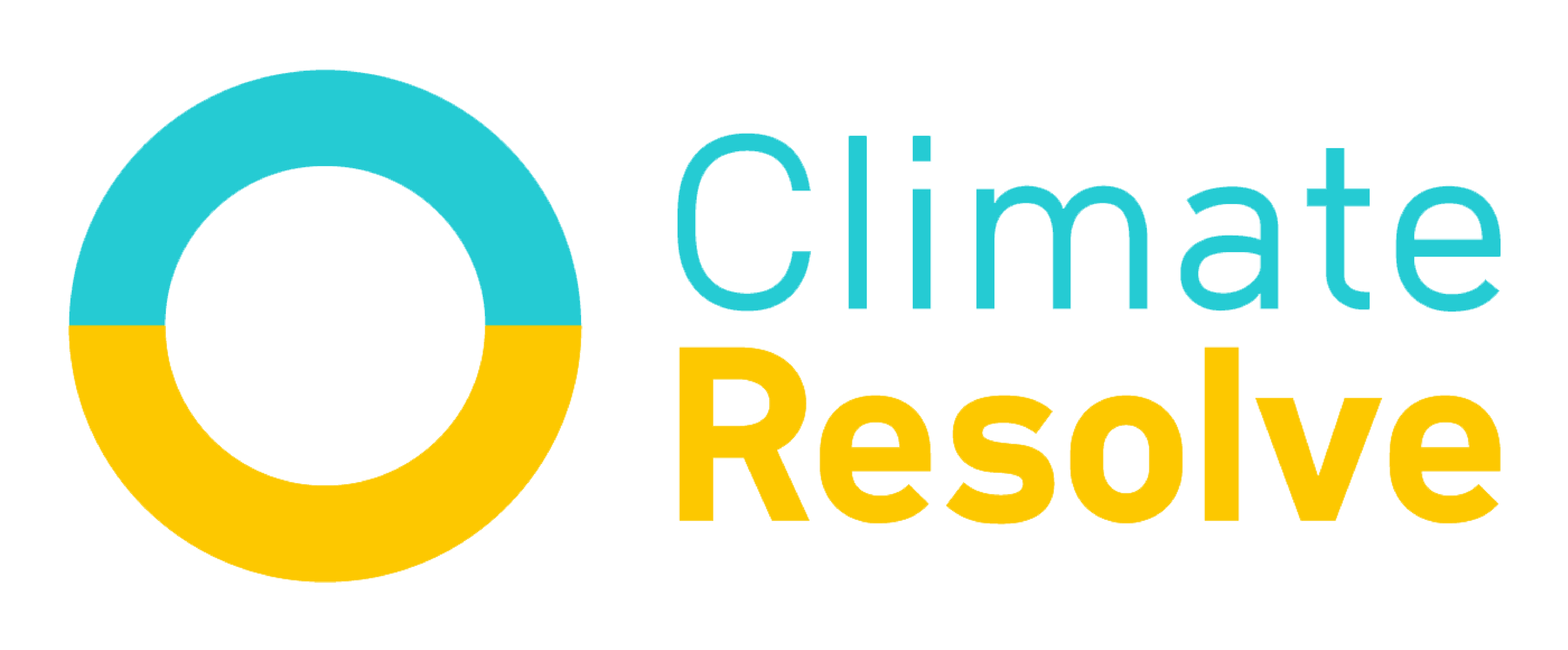 Logo for "CLIMATE RESOLVE"