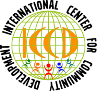 Logo for "INTERNATIONAL CENTER FOR COMMUNITY DEVELOPMENT"