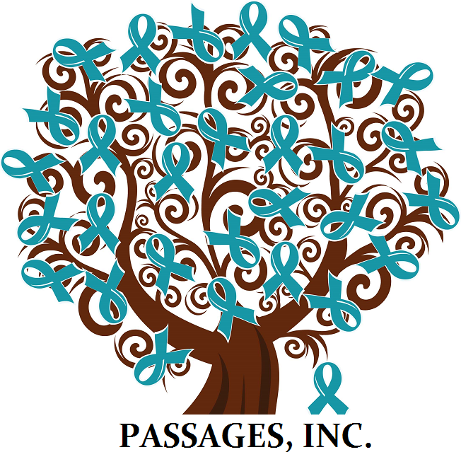 Logo for "PASSAGES INC"