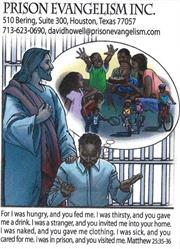 Logo for "PRISON EVANGELISM INC"