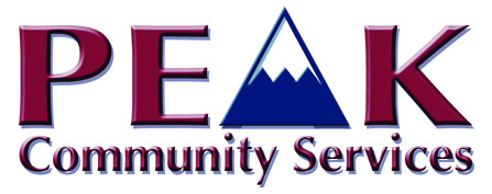 Logo for "PEAK COMMUNITY SERVICES INC"