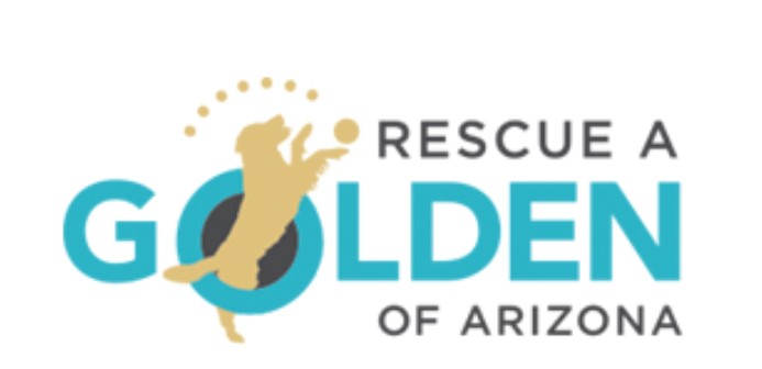 Logo for "RESCUE A GOLDEN OF ARIZONA"