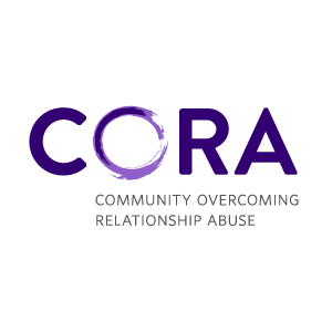 Logo for "CORA Community Overcoming Relationship Abuse"