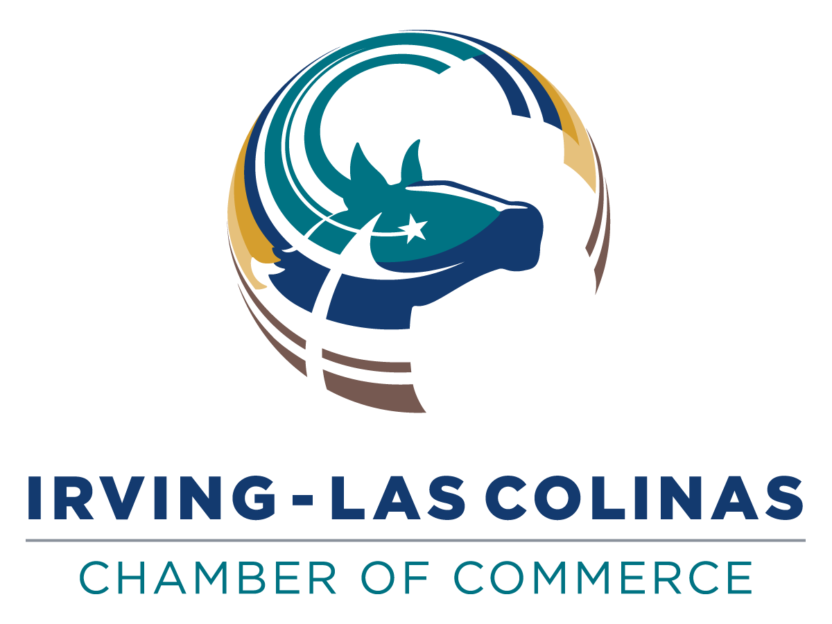 Logo for "GREATER IRVING-LAS COLINAS CHAMBER OF COMMERCE"