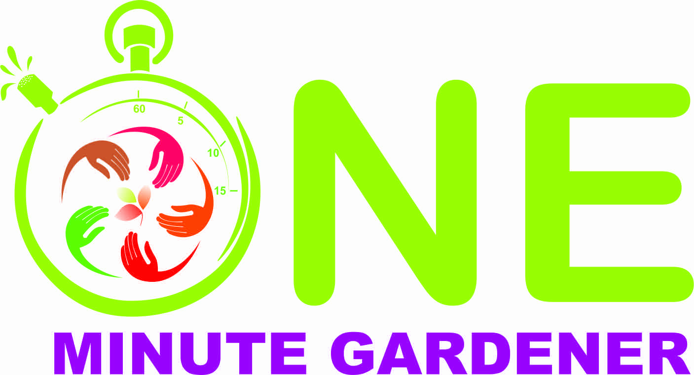 Logo for "ONE MINUTE GARDENER"