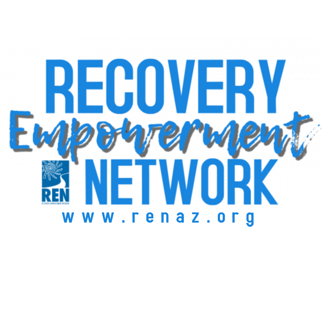 Logo for "RECOVERY EMPOWERMENT NETWORK"