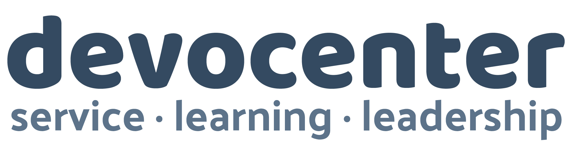 Logo for "DevoCenter for Service Learning"