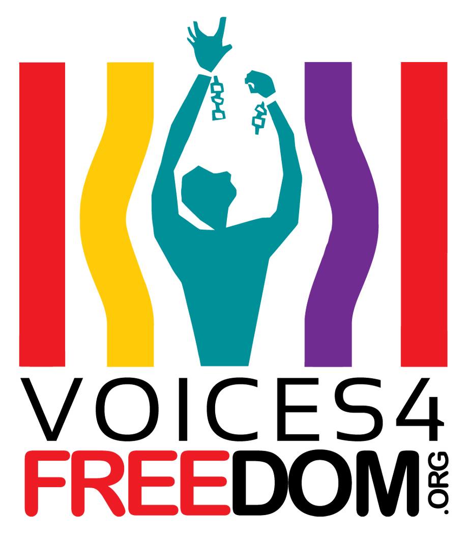 Logo for "VOICES 4 FREEDOM % MARGARET CALLAHAN"