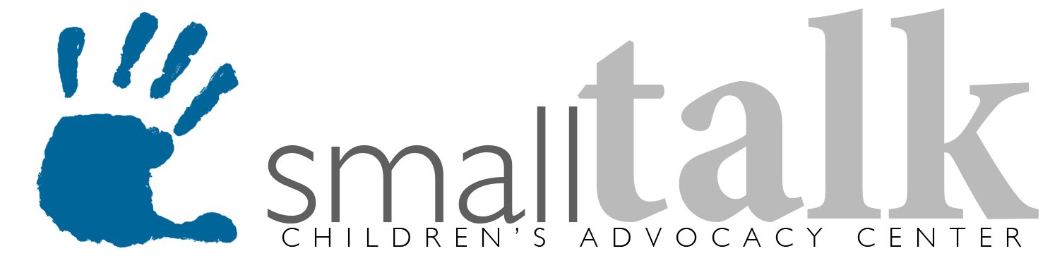 Logo for "SMALL TALK CHILDREN'S ADVOCACY CENTER"