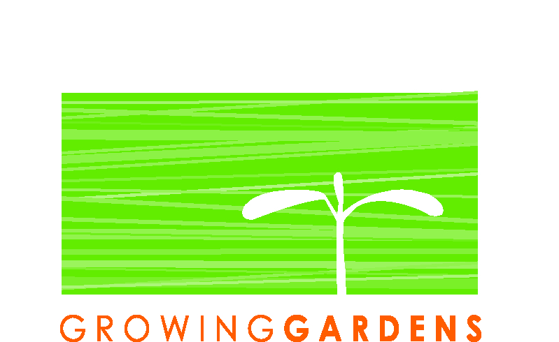 Logo for "Growing Gardens"