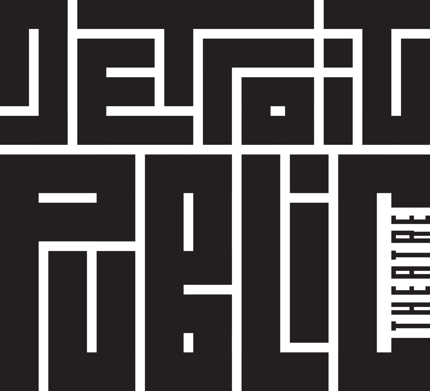 Logo for "DETROIT PUBLIC THEATRE"