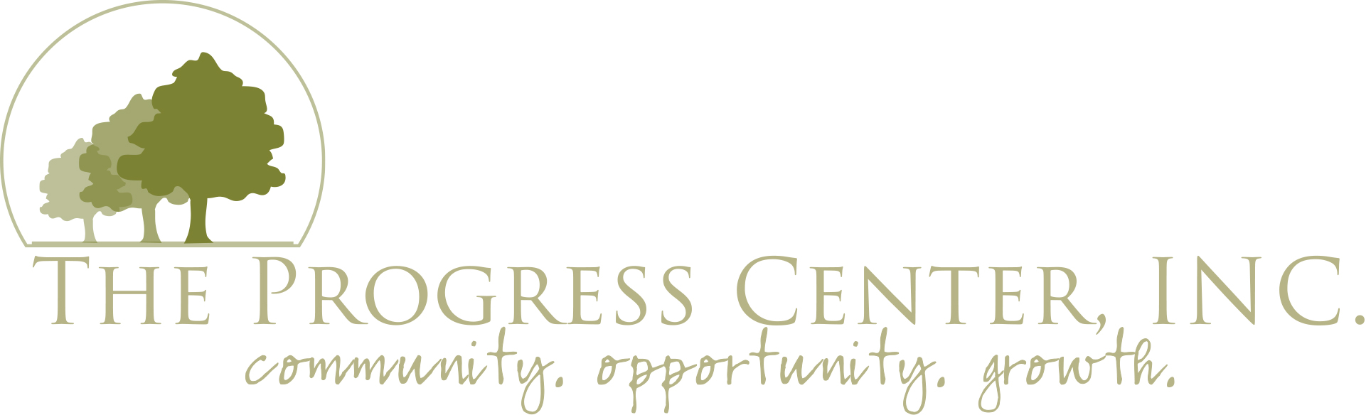 Logo for "THE PROGRESS CENTER INC"
