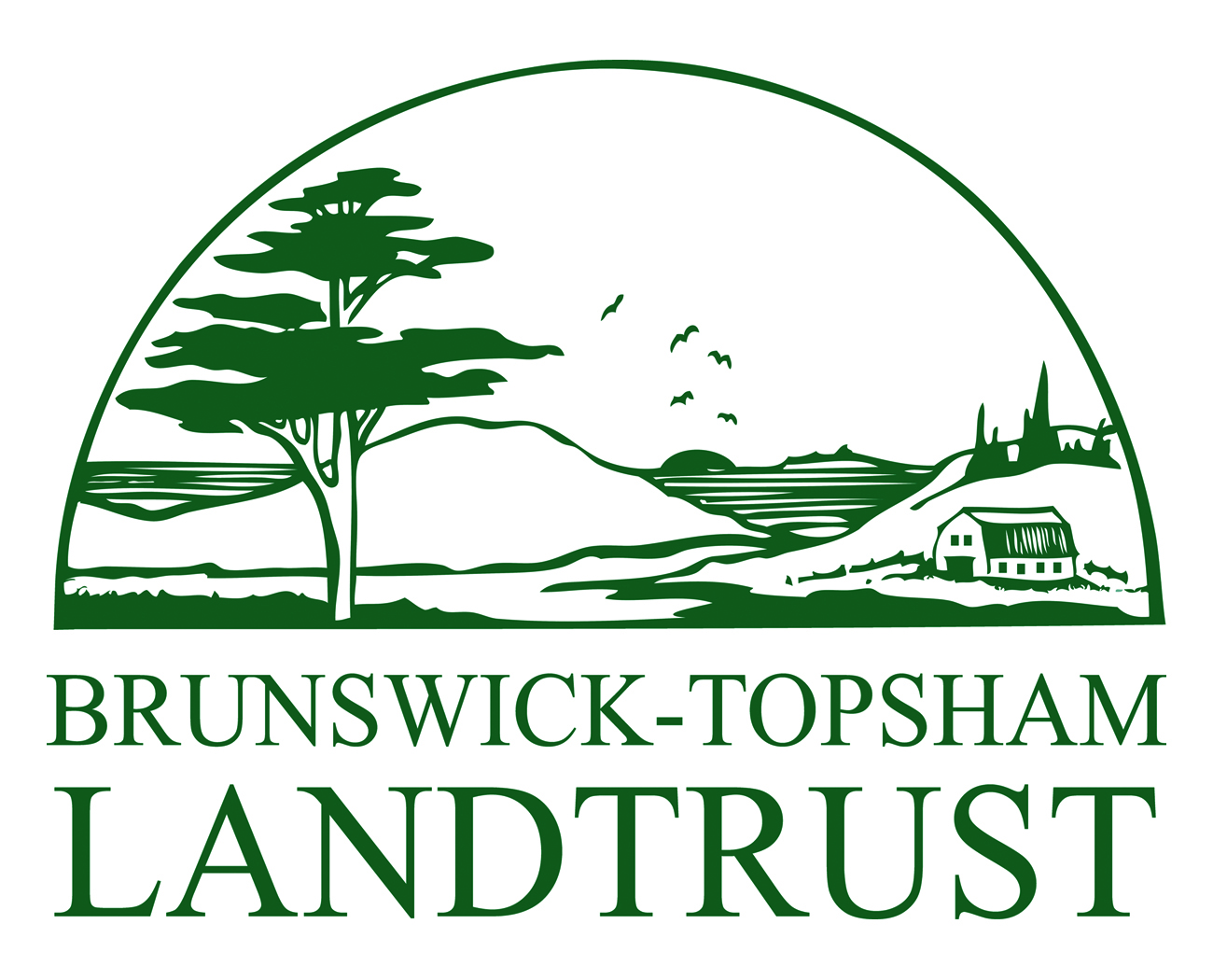 Logo for "BRUNSWICK-TOPSHAM LAND TRUST"
