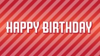 CharityChoice Stripes - Birthday Card