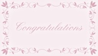 CharityChoice Lavender Congrats - Wedding Card