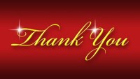 CharityChoice Red Elegant - Thank You Card