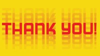 CharityChoice Yellow - Thank You Card