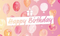 CharityChoice Birthday Balloons Card