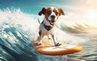CharityChoice Beach Dog 3 Card