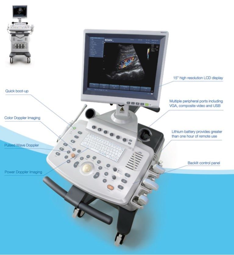 Edan U2 Color Doppler Ultrasound Machine