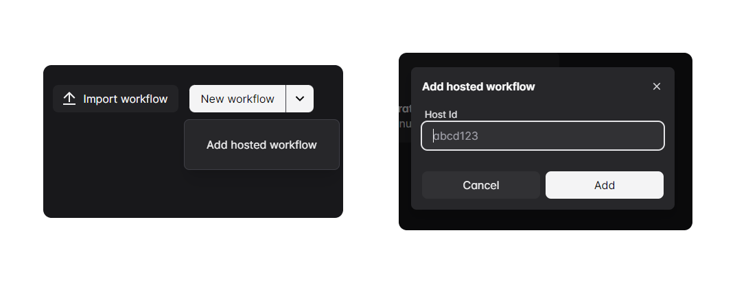 Add hosted workflow