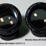 Minolta MC Rokkor 58mm f/1.2