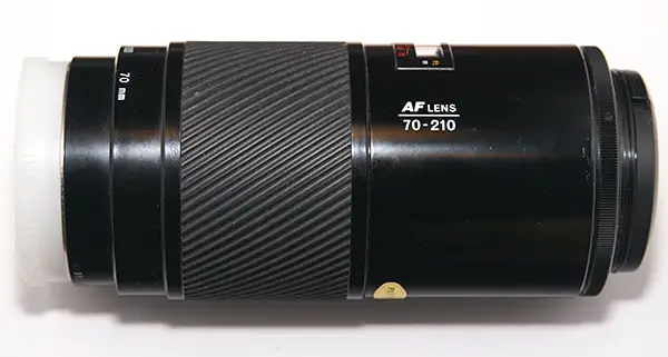 Minolta AF 70-210mm f/4 (beercan)