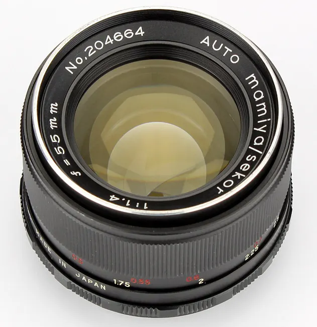 Auto Mamiya Sekor 55mm f/1.4