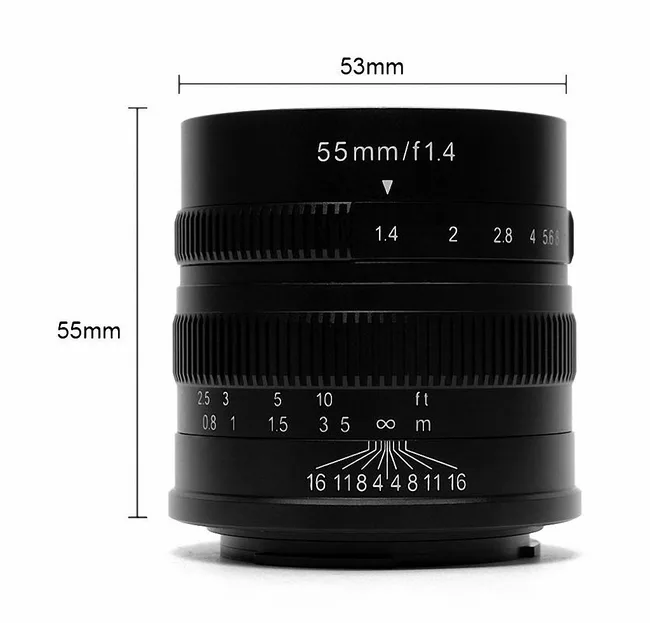7Artisans 55mm f/1.4