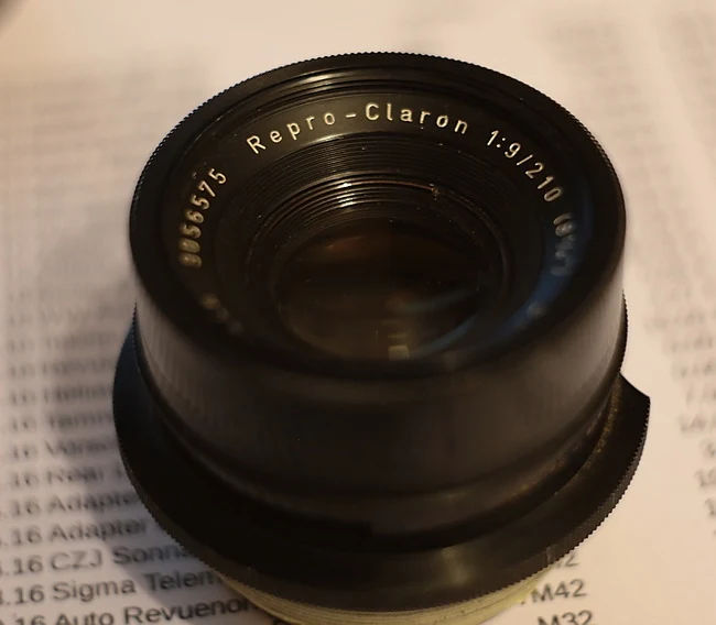 Schneider Kreuznach Repro Claron 210mm f/9